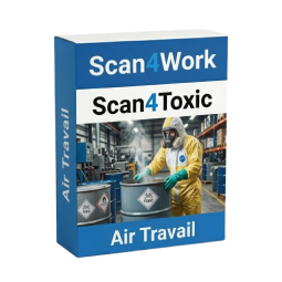 Boite du kit d'analyse des HAP avec prélèvement par lingette