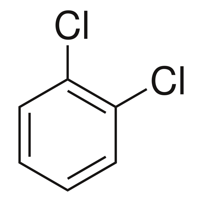 Structure chimique du 1,2-Dichlorobenzène CAS 95-50-1