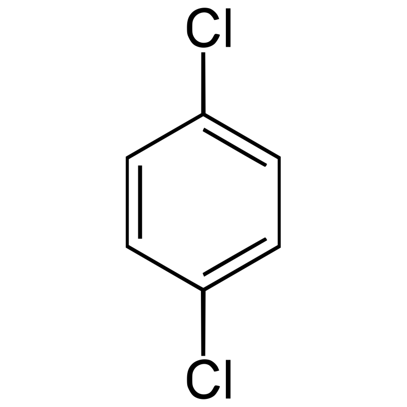 Structure chimique du 1,4-Dichlorobenzène CAS 106-46-7