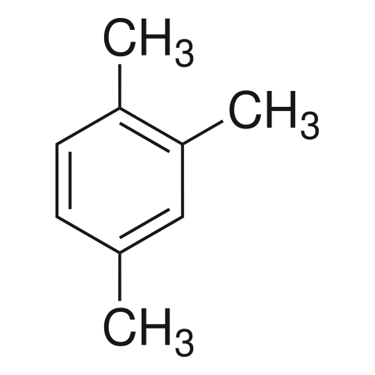 Structure chimique du 1,2,4-Triméthylbenzène CAS 95-63-6