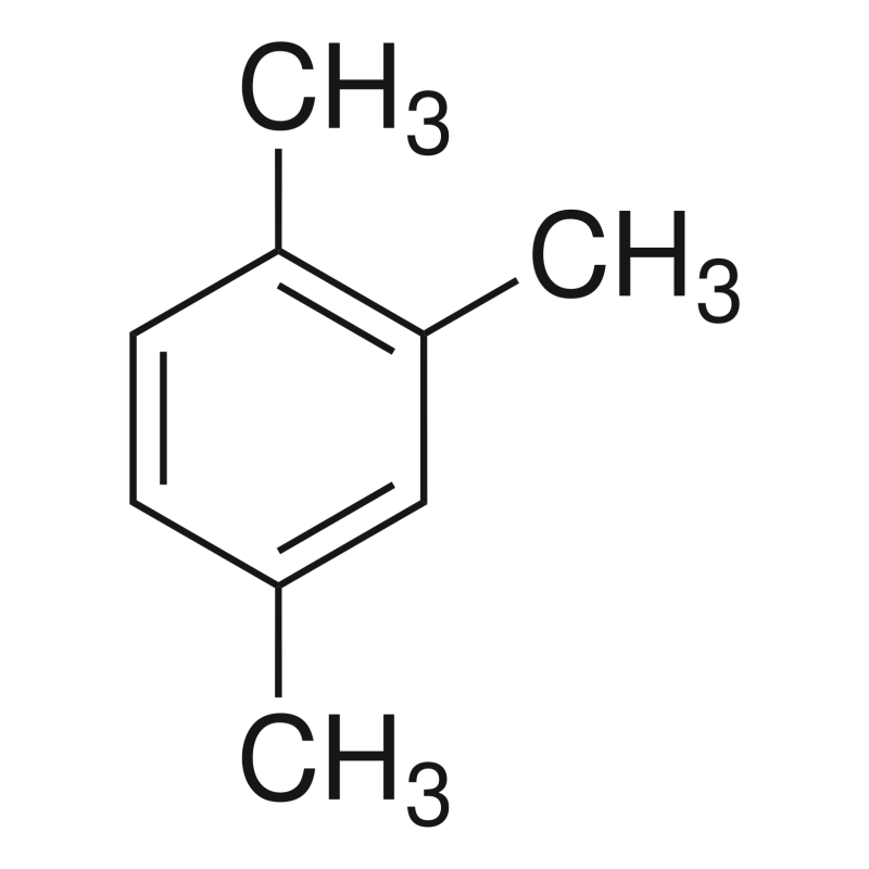 Structure chimique du 1,2,4-Triméthylbenzène CAS 95-63-6
