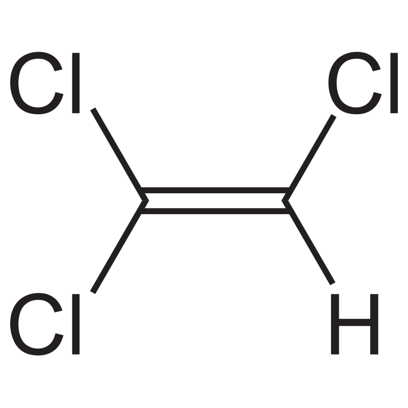 Formule chimique du Trichloroéthylène (CAS n° 79-01-6)